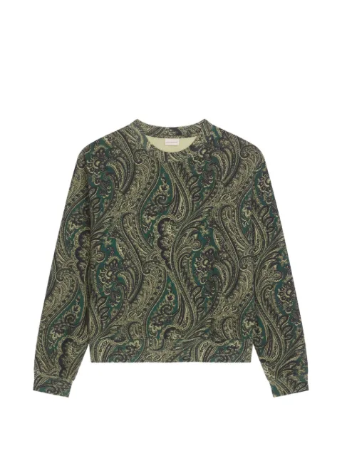 DRIES VAN NOTEN overdyed sweatshirt Green 2620211604613
