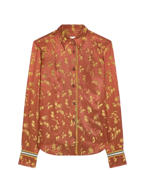 DRIES VAN NOTEN jacquard shirt Orange 2620107134261