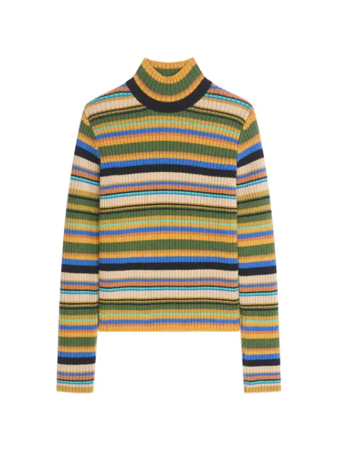DRIES VAN NOTEN ribbed wool sweater Blue 2620212274708