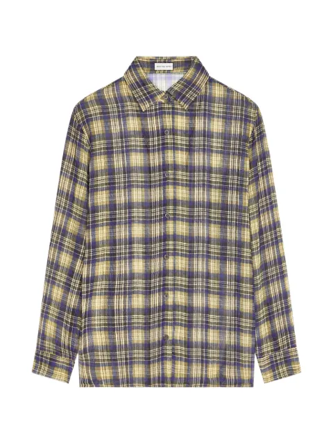 DRIES VAN NOTEN pleated shirt Green 2620107314092