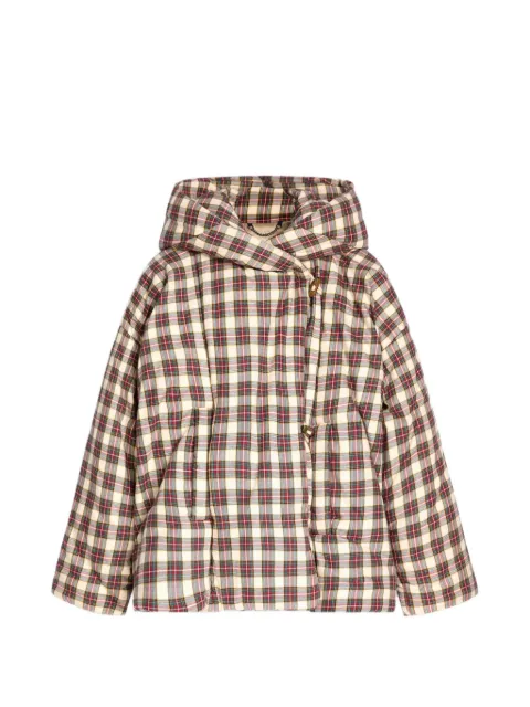 DRIES VAN NOTEN flannel puffer jacket Neutrals 2620105054315