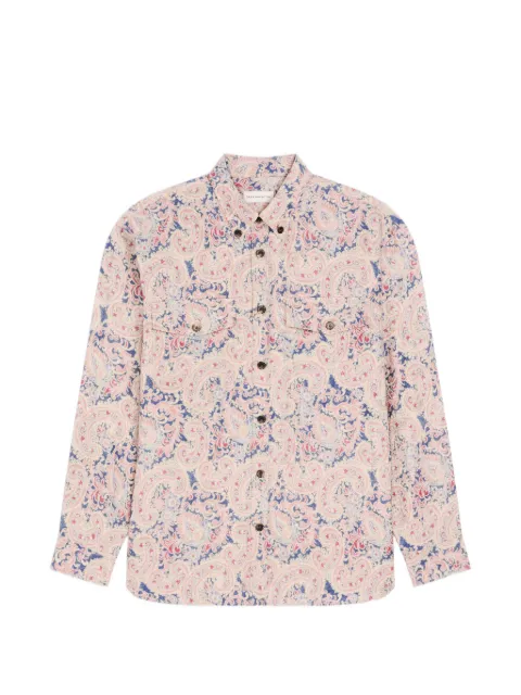 DRIES VAN NOTEN loose jacquard shirt Pink 2620207094262