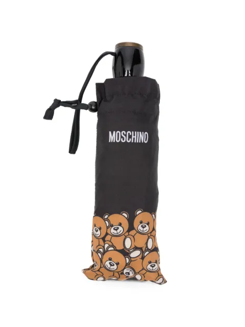 Moschino Pre-Owned 2000s Teddy Bear-print umbrella Black MO160BZC