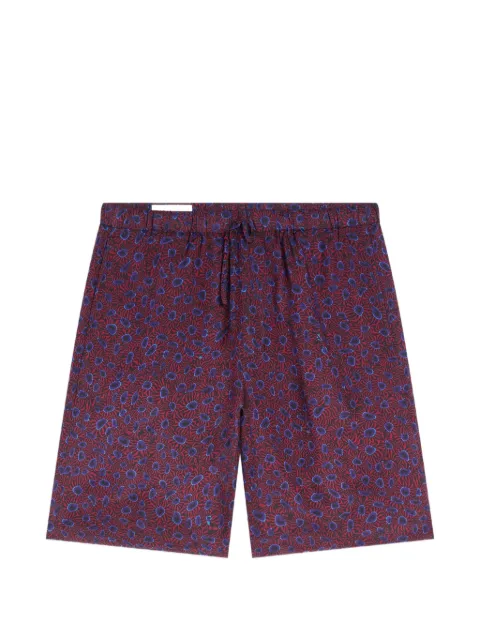 DRIES VAN NOTEN viscose-twill shorts Red 2620209294006