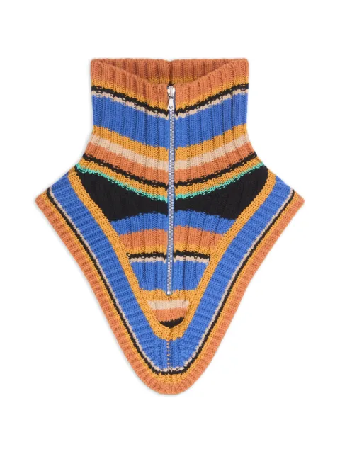 DRIES VAN NOTEN wool zip collar Blue 2620222054708