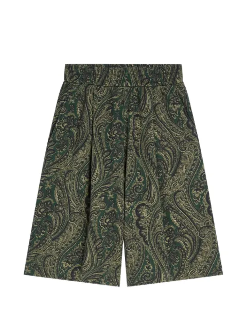DRIES VAN NOTEN overdyed sweatshorts Green 2620211624613