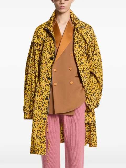 DRIES VAN NOTEN oversized printed parka Yellow 2620202254081