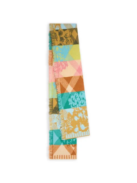 DRIES VAN NOTEN long wool scarf Blue 2620222094740