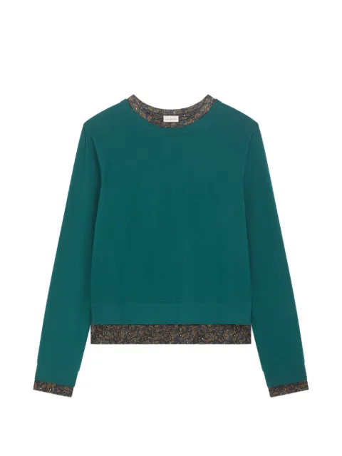 DRIES VAN NOTEN layered cotton T-shirt Green 2620211214601