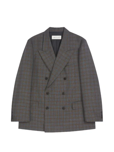 DRIES VAN NOTEN oversized wool blazer Grey 2620204094264