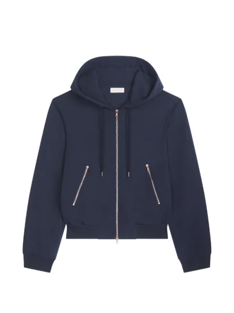 DRIES VAN NOTEN loose zipped hoodie Blue 2620211474610