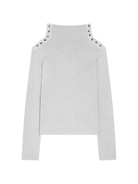 DRIES VAN NOTEN cotton turtleneck T-shirt Grey 2620211324607