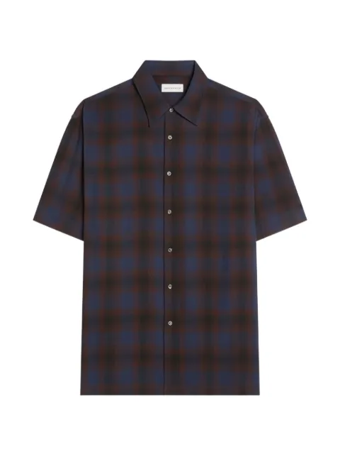 DRIES VAN NOTEN short-sleeve viscose shirt Blue 2620207024133