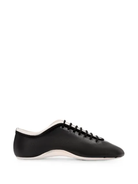 DRIES VAN NOTEN leather ballerina sneakers Black 2621317020115