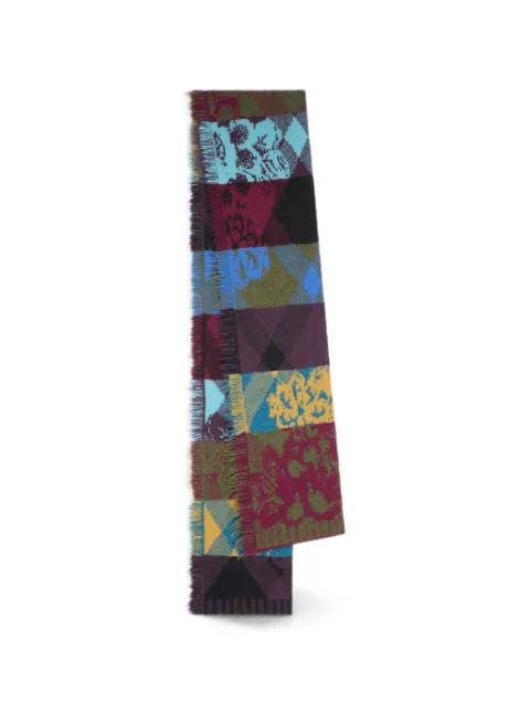 DRIES VAN NOTEN long wool scarf Purple 2620222094740