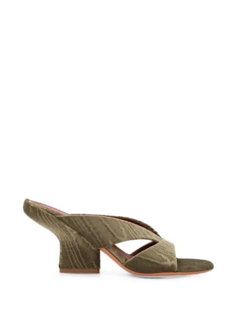 DRIES VAN NOTEN heeled velvet mules Green 2621317170603