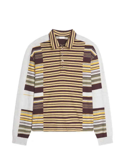 DRIES VAN NOTEN striped cotton polo Yellow 2620211164606
