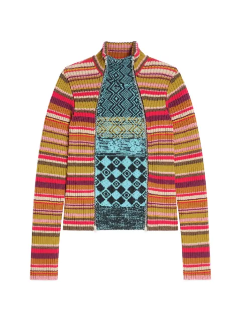 DRIES VAN NOTEN ribbed wool cardigan Red 2620212284708