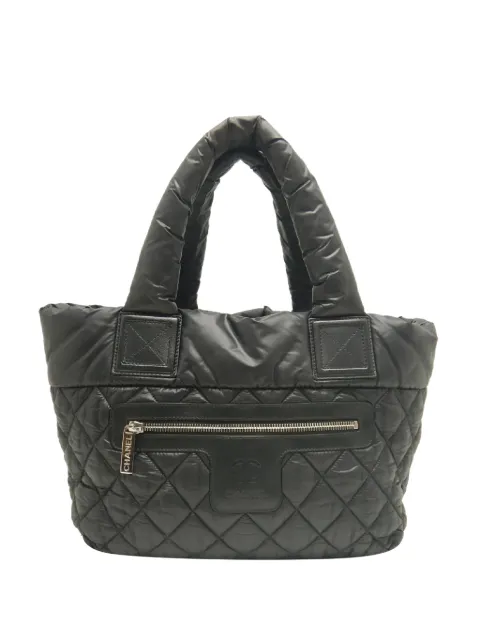 CHANEL Pre-Owned 2012 Small Quilted Nylon Coco Cocoon tote bag Black GRG5HFVYFAP7FU9Y