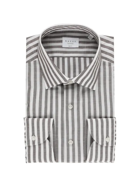 Xacus Travel striped shirt Brown WF531ML21834006