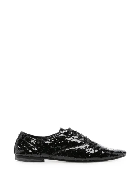 Saint Laurent Pre-Owned 2010s patent-leather Derby shoes Black SL390BZA