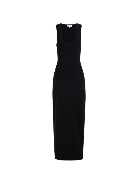 CAYET Nelly scoop-neck ribbed maxi dress Black NELLYDRESS