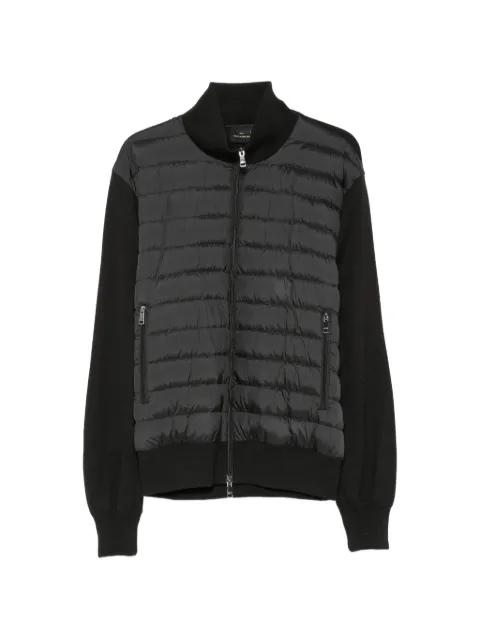 Paul & Shark quilted-panel zip-up sweater Black 16311295