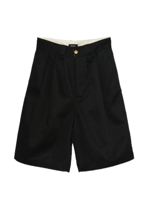 Willy Chavarria Borracho pleated-waistband wide-leg shorts Black WCBTM0053