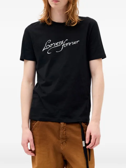 Ann Demeulemeester Baptist slogan-print T-shirt Black B0014217FA206