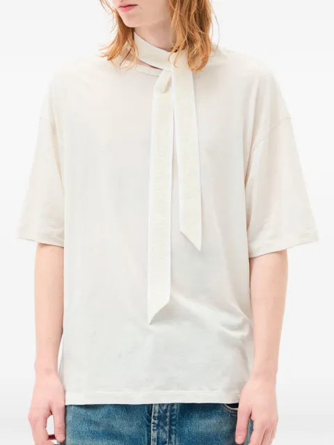 Ann Demeulemeester slogan-print T-shirt White B0014221FA206