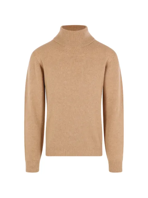 Roberto Collina ribbed-trim turtleneck sweater Brown 263MYB40003