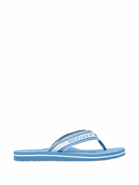 Tommy Hilfiger logo-webbing flip-flops Blue FW0FW09193