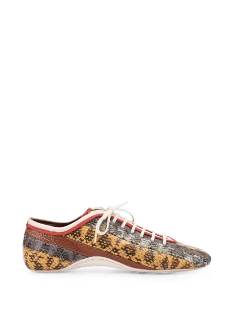 DRIES VAN NOTEN leather ballerina sneakers Yellow 2621317020307