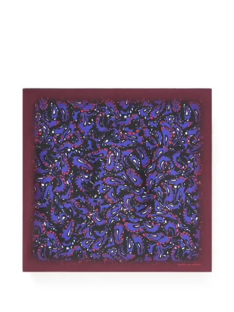 DRIES VAN NOTEN silk pocket square Red 2620213054123