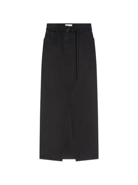 DRIES VAN NOTEN long overdyed skirt Black 2620108174046
