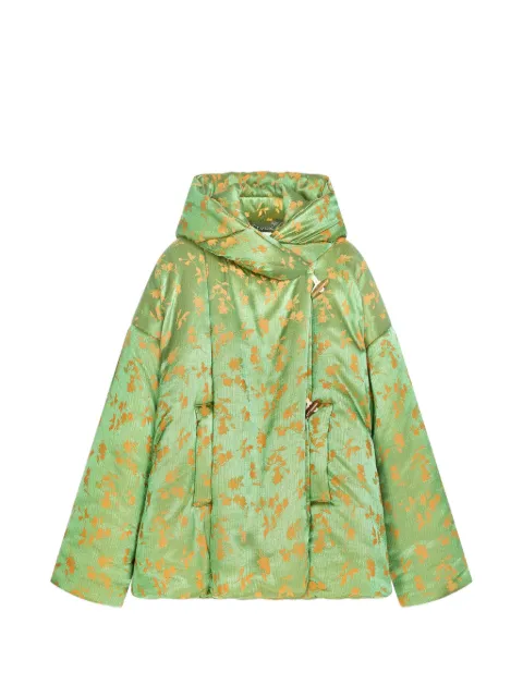DRIES VAN NOTEN jacquard puffer jacket Green 2620105054261