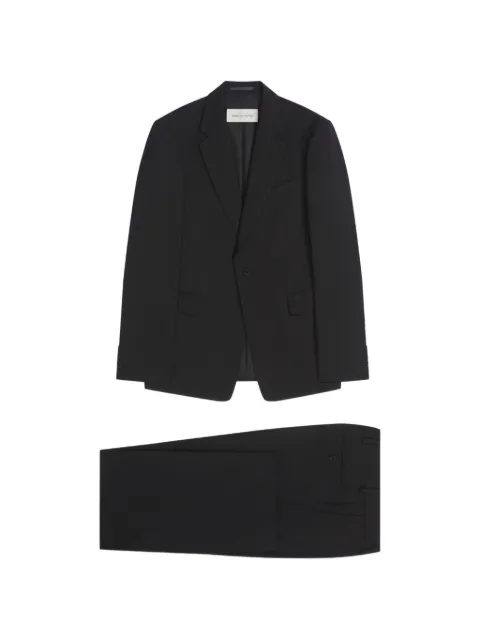 DRIES VAN NOTEN slim-fit cotton wool suit Black 2620203004302