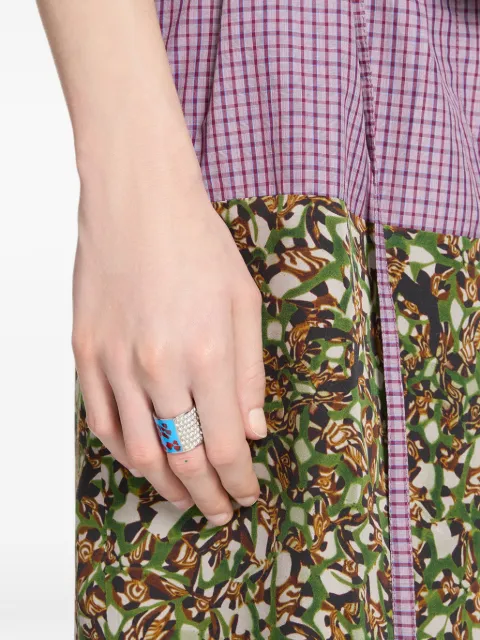 DRIES VAN NOTEN handmade painted ring Silver 2621382380051