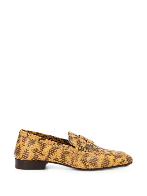 DRIES VAN NOTEN leather penny loafers Yellow 2621317110305