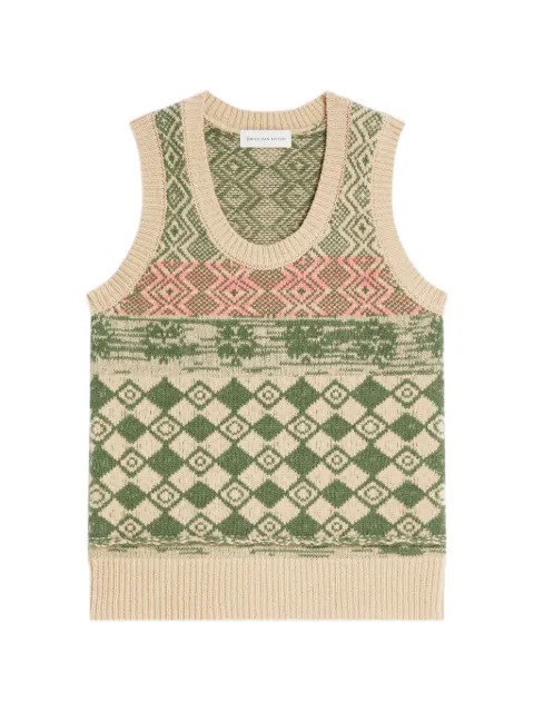 DRIES VAN NOTEN jacquard wool sweater Neutrals 2620212234707