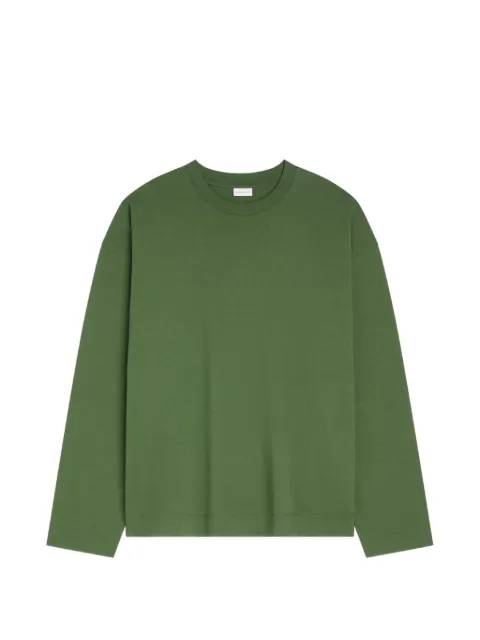 DRIES VAN NOTEN long-sleeve cotton T-shirt Green 2620211084603