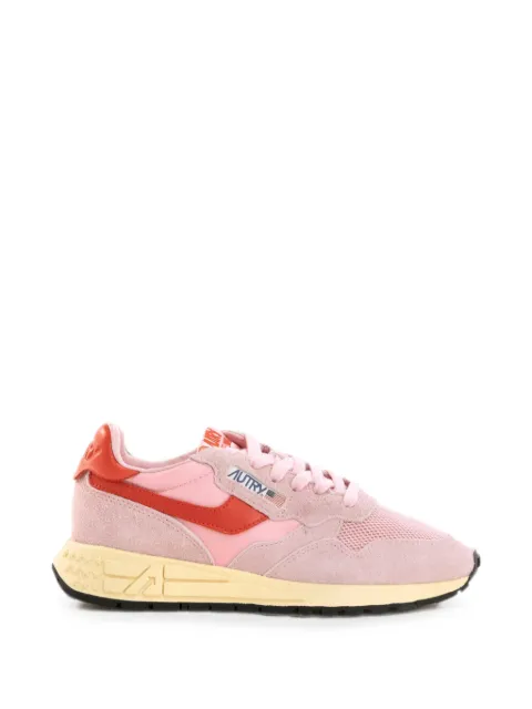 Autry logo-patch panelled sneakers Pink WWLWUT57