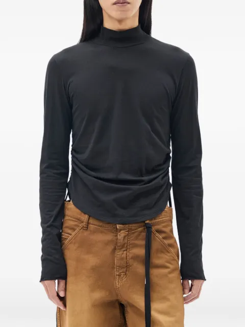 Ann Demeulemeester Lenart mock-neck T-shirt Black B0014226FA206
