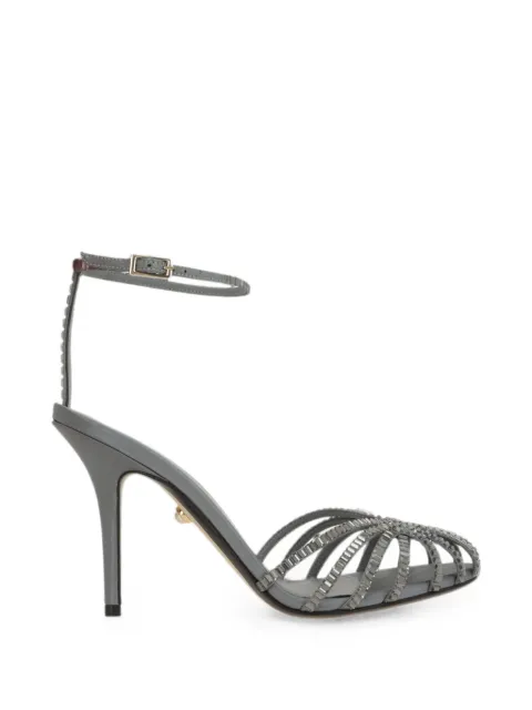 Alevì Penelope crystal-embellished sandals Grey L26SC011R1371605