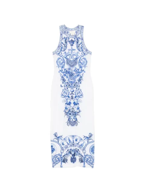 Camilla crystal-embellished midi dress White 00044691