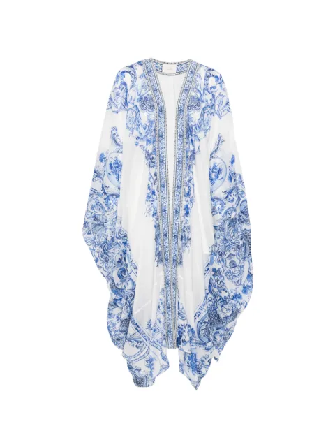 Camilla crystal-embellished kimono White 00041390