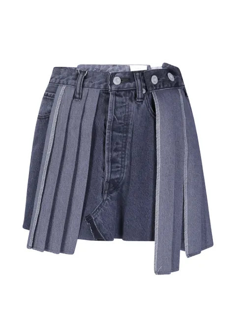 Kuro Remake Denim Mark XIII mini skirt Black 964107