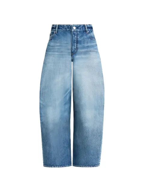 Alaïa Rodeo faded wide-leg jeans Blue AA9P1406D020D