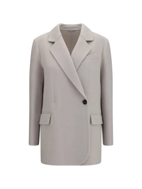 Brunello Cucinelli single-breasted notched-lapels jacket Grey MD5327309PC042