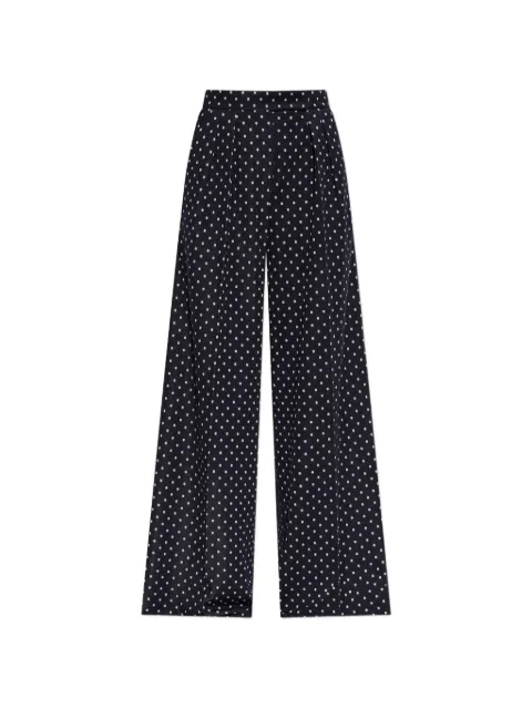 Max Mara Cerbero polka-dot palazzo pants Blue 2621786111